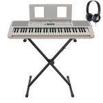 Yamaha EZ310 Starter Bundle Tastiera Dinamica 61 Tasti Luminosi con Supporto e Cuffie