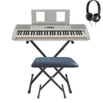 Yamaha EZ310 Premium Bundle Tastiera Dinamica 61 Tasti Luminosi con Supporto Panca e Cuffie