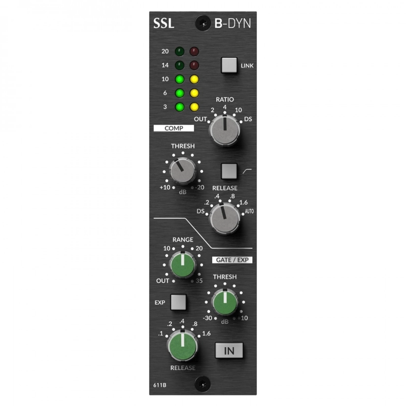 Solid State Logic 500 Seires B-Dyn Modulo System 500 SL4000B con Compressore e Gate Expander