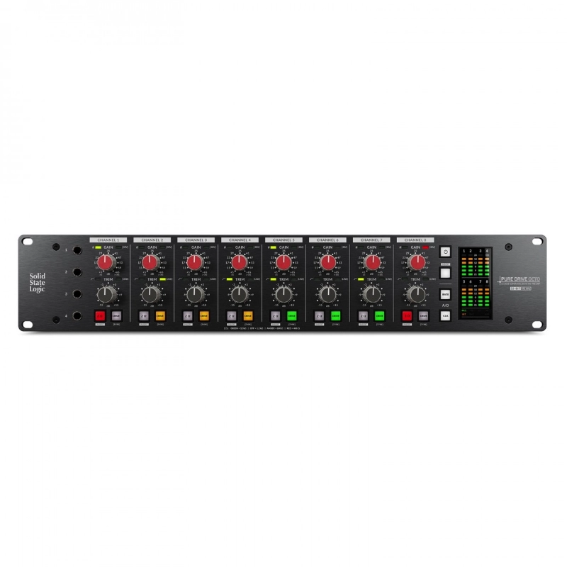 Solid State Logic PureDrive Octo Preamplificatore Microfonico 8 Canali con Uscita Ottica