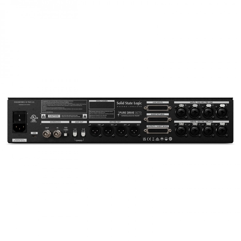Solid State Logic PureDrive Octo Preamplificatore Microfonico 8 Canali con Uscita Ottica