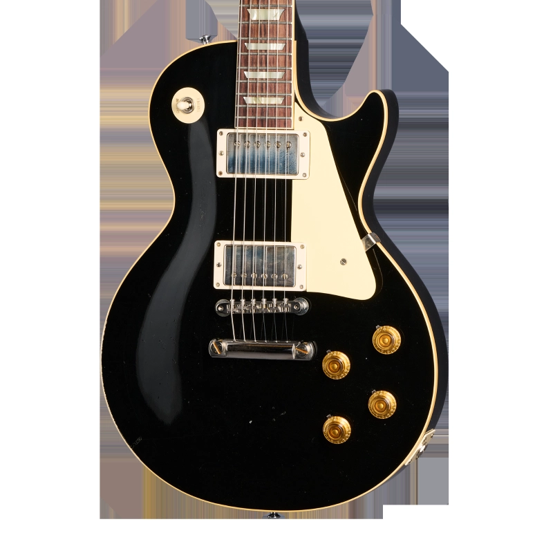 Gibson Custom 57 Les Paul Standard All Ebony Light Aged NH CUS18922
