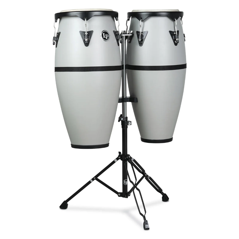 LP Percussion LP801904 Conga Discovery Series Set w/ Stand - silver