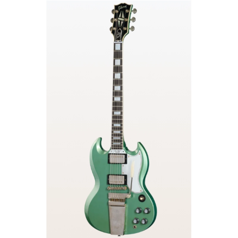 Gibson Custom 63 SG Custom Inverness Green 2PU Maestro Murphy Lab Light Ag SGC63PSL000000478