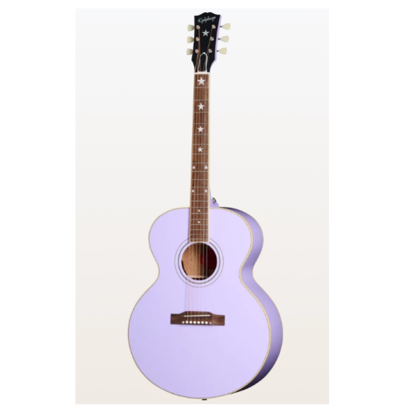 Epiphone J-180 LS (Incl. Hard Case) Lavender, Exclusive ECJ180LSLAVNH3