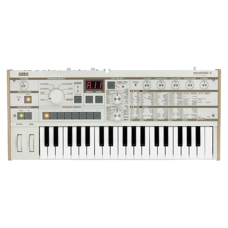 Korg MicroKorg S Sintetizzatore Analogico e Vocoder 37 Tasti Mini con Altoparlanti Integrati