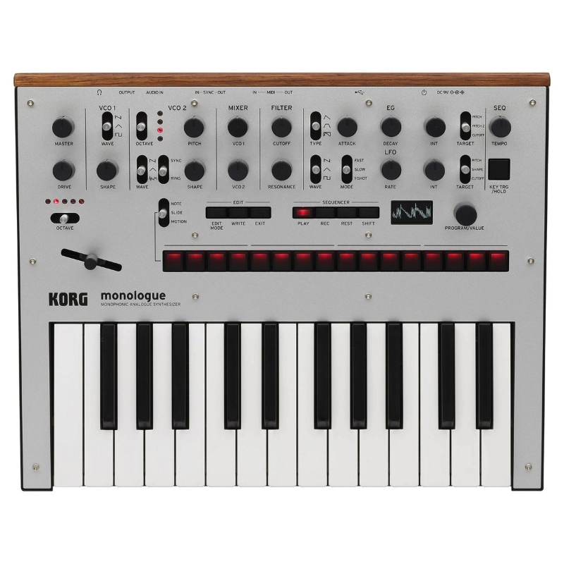 Korg Monologue SV Sintetizzatore Analogico Monofonico 25 Tasti Grigio