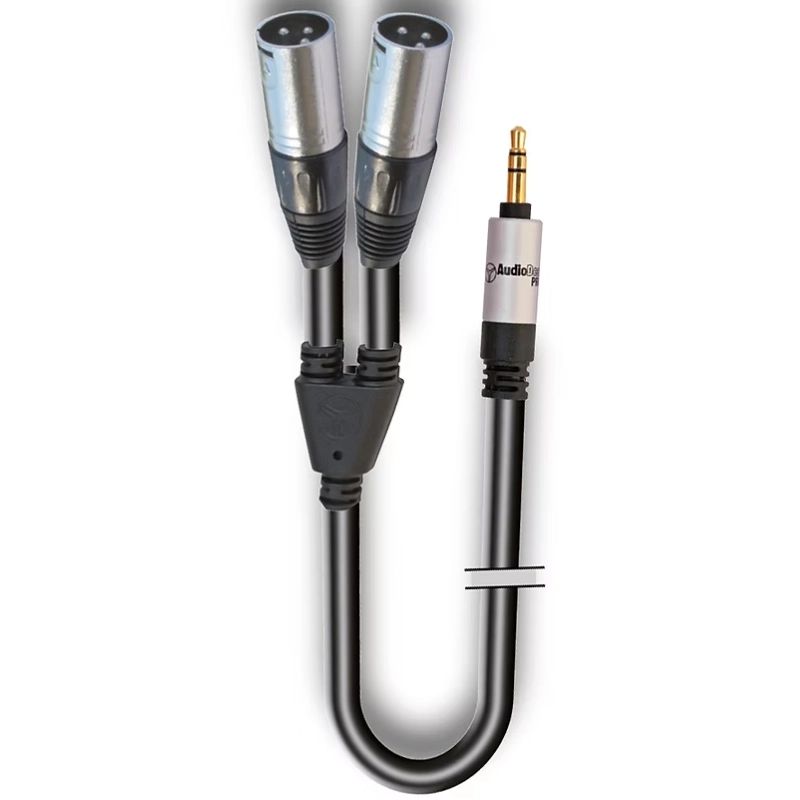 AudioDesign VX201-3 cavo Jack 3.5 stereo > 2XLR M, 3 metri