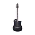 KING CS-510 TBK Chitarra Classica Elettrificata solid body black transparent
