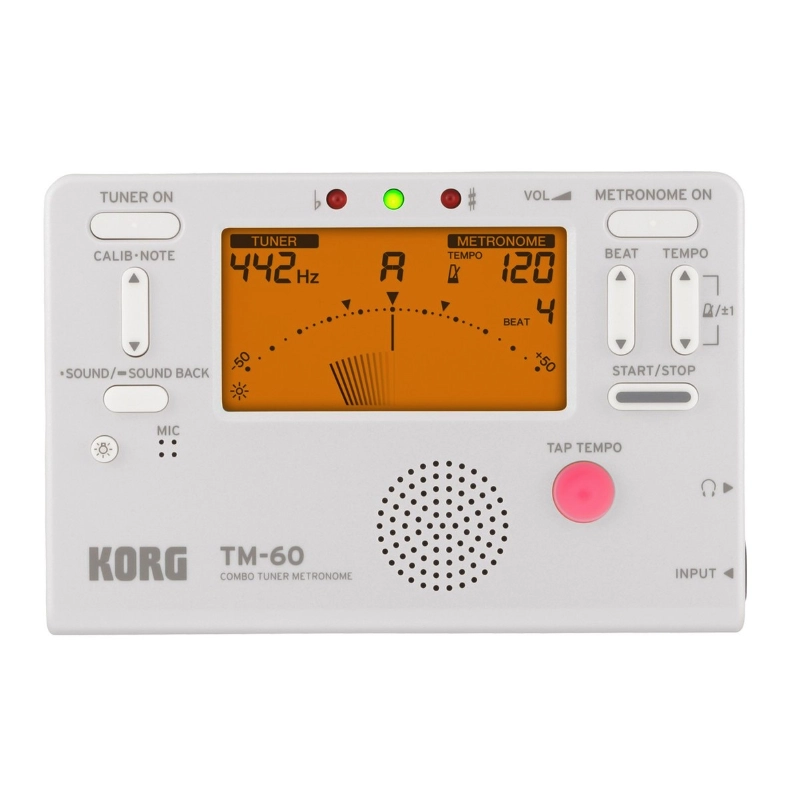 Korg TM60WH Accordatore e Metronomo Bianco
