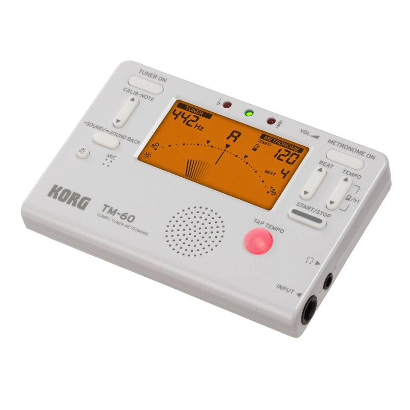 Korg TM60WH Accordatore e Metronomo Bianco