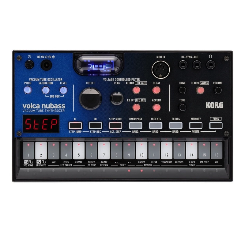 Korg Volca NuBass Modulo Sintetizzatore Monofonico Analogico di Bassi con Tecnologia Nutube