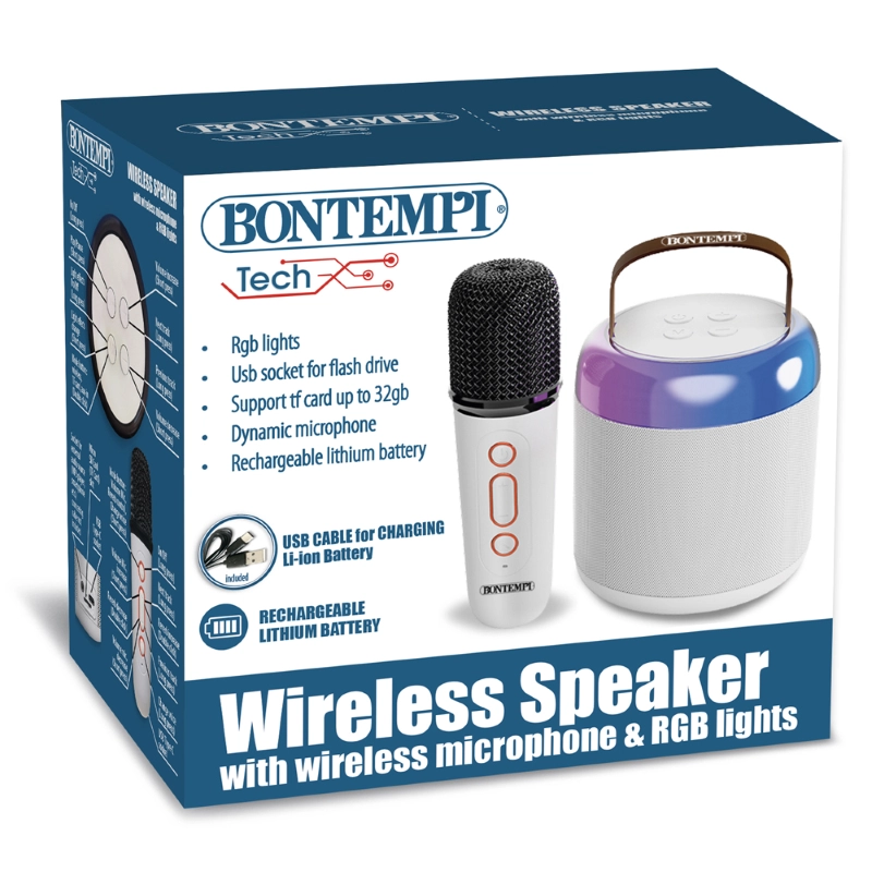 Bontempi 49 0210 Cassa Wireless con Microfono Wireless