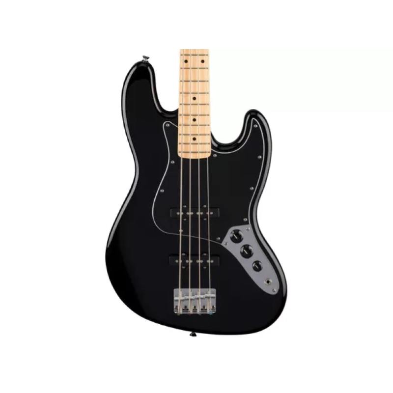 Fender Standard Jazz Bass®, Maple Fingerboard, Black Pickguard, Black 0266821506