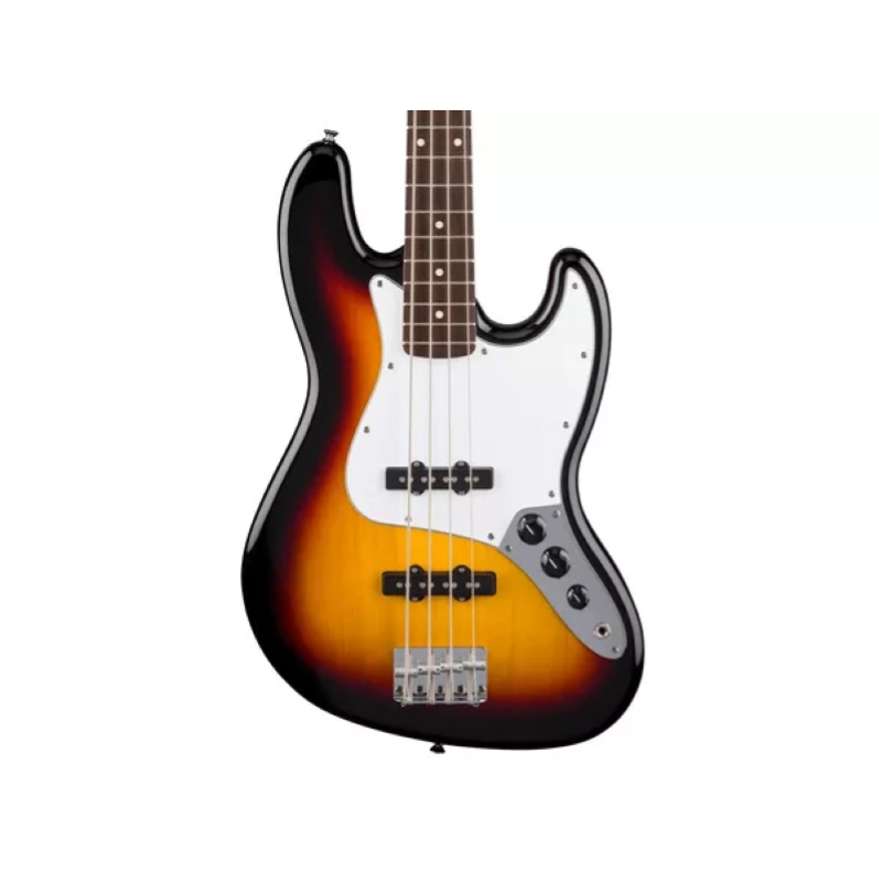 Fender Standard Jazz Bass®, Laurel Fingerboard, White Pickguard, 3-Color Sunburst