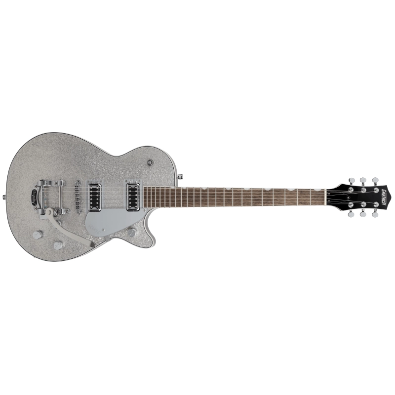 Gretsch G5230T Electromatic® Sparkle Jet™ FT Single-Cut with Bigsby®, Laurel Fingerboard, Silver Sparkle