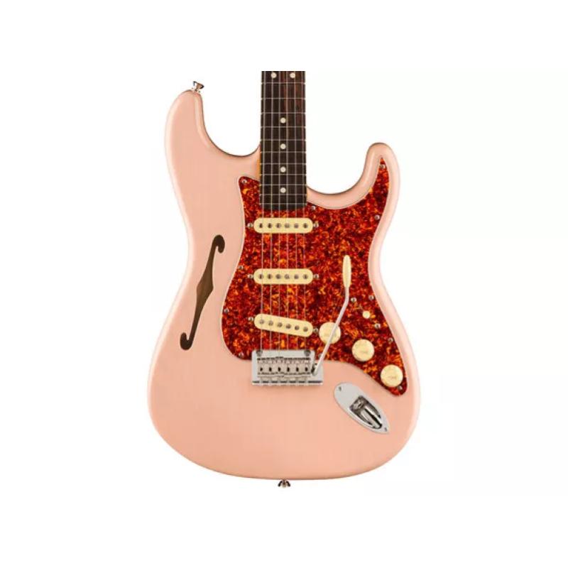 Fender American Professional II Stratocaster® Thinline, Rosewood Fingerboard, Transparent Shell Pink 0171010760