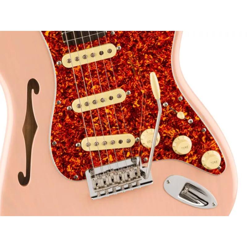 Fender American Professional II Stratocaster® Thinline, Rosewood Fingerboard, Transparent Shell Pink 0171010760