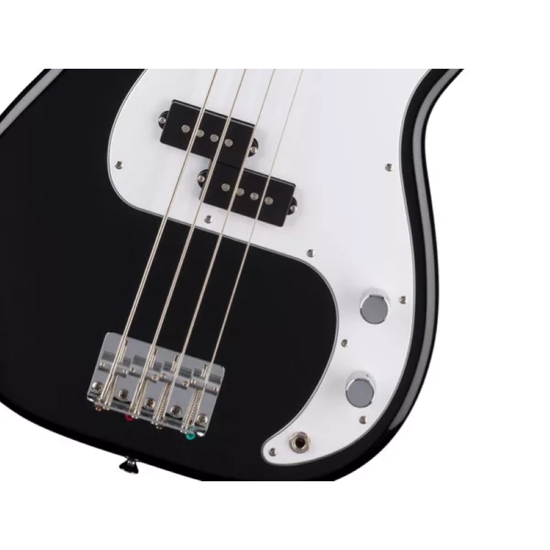 Fender Standard Precision Bass®, Laurel Fingerboard, White Pickguard, Black 0266640506
