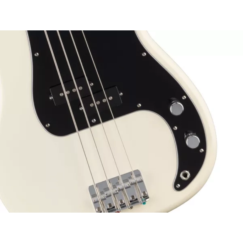 Fender Standard Precision Bass®, Maple Fingerboard, Black Pickguard, Olympic White 0266621505