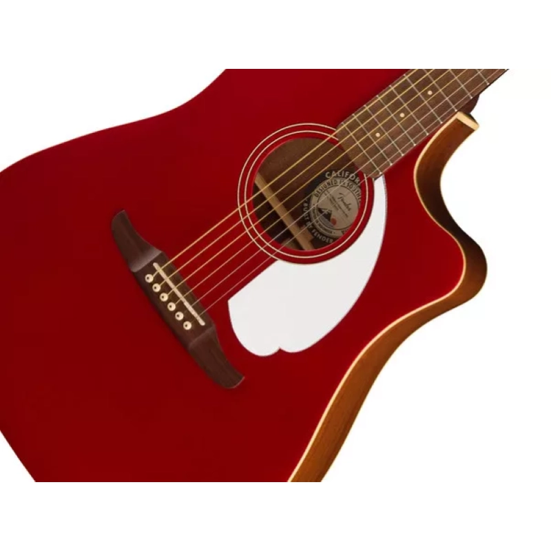 Fender Redondo Player, Walnut Fingerboard, White Pickguard, Candy Apple Red