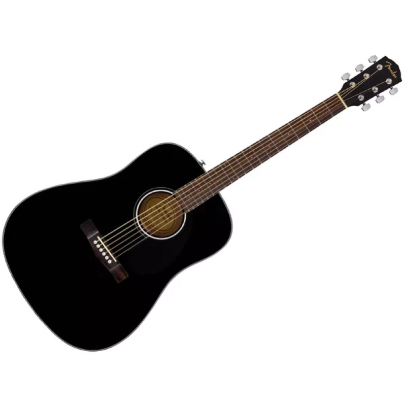 Fender CD60S Dreadnought, Walnut Fingerboard, Black 0970110006