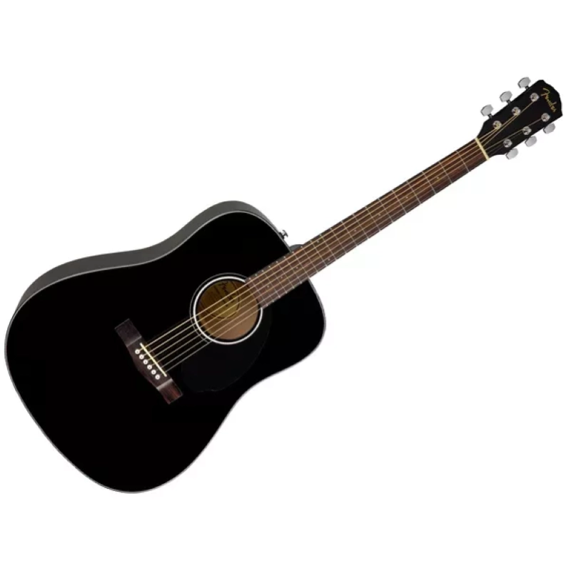 Fender CD60S Dreadnought, Walnut Fingerboard, Black 0970110006