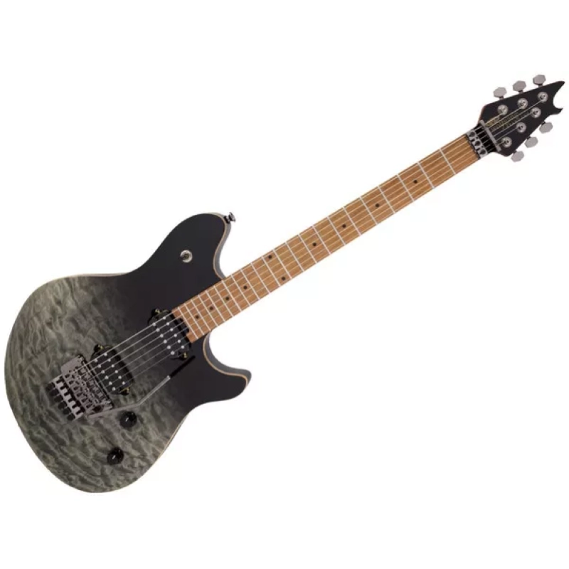 EVH Wolfgang® WG Standard QM, Baked Maple Fingerboard, Black Fade