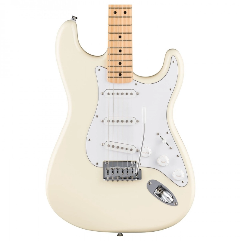 Fender Standard Stratocaster®, Maple Fingerboard, White Pickguard, Olympic White 0266220505