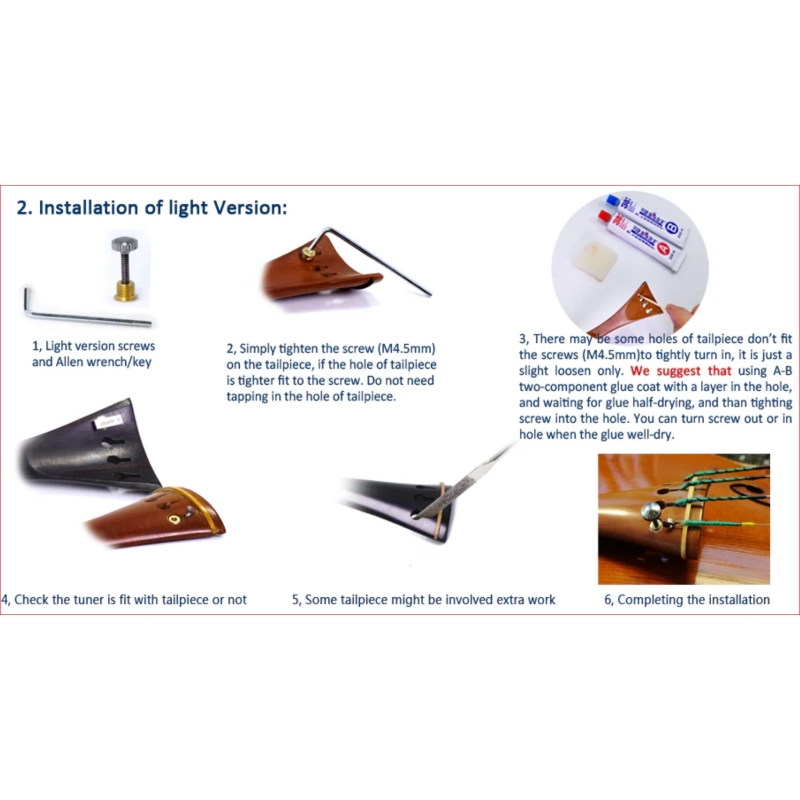 Stradpet Tiracantino Violino Titanio tipo Hill #52851