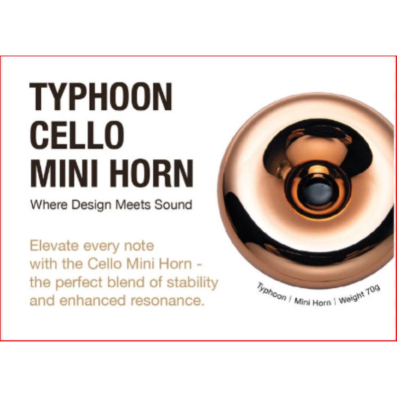 PEDI Cello Stopper Mini Horn Typhoon Poggiapuntale