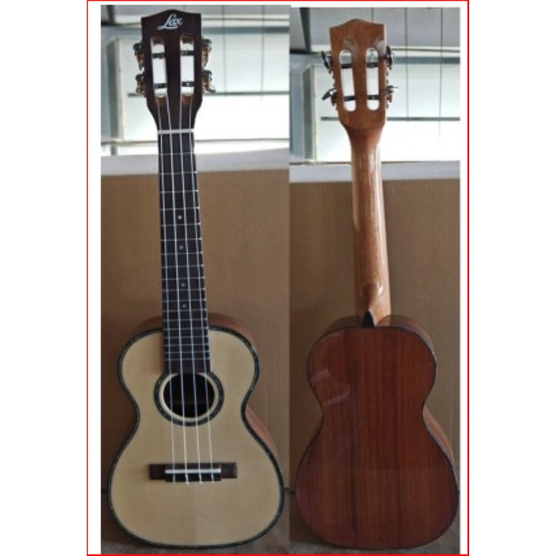 LAX UK718-S Ukulele SOPRANO, glossy finish, con borsa imbottita