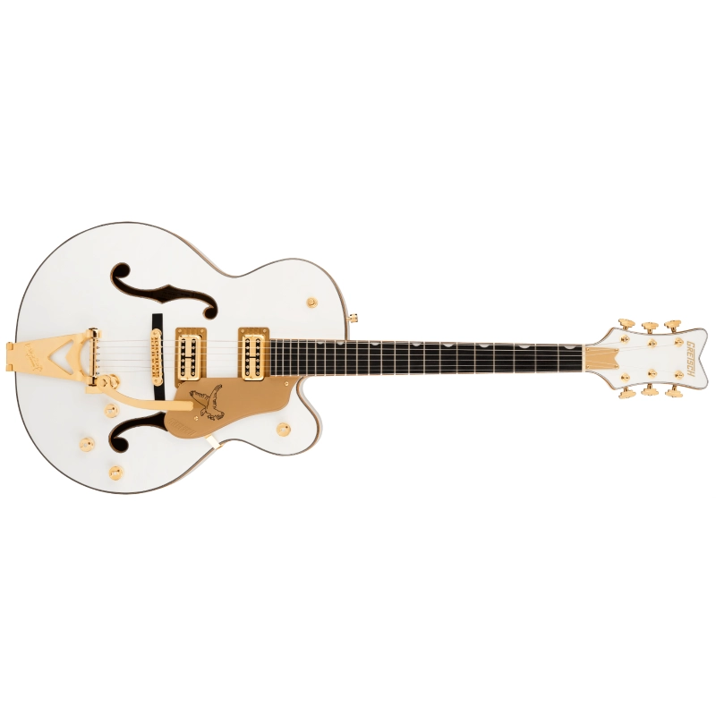 Gretsch Synchromatic™ Falcon™ Hollow Body Single-Cut with Bigsby®, Ebony Fingerboard, Snowcrest White