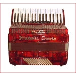 Fisarmonica Crosio 72 Bassi 34 Tasti 7+2 Registri Rossa