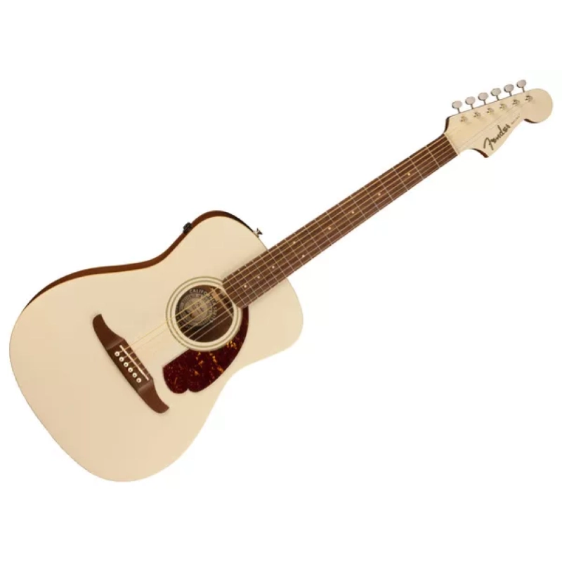 Fender Malibu Player, Walnut Fingerboard, Tortoiseshell Pickguard, Olympic White 0970722505