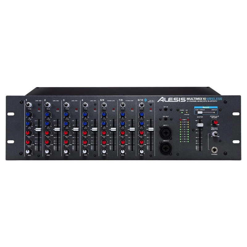 Alesis MultiMix 10 Wireless Mixer 10 Canali Rack 3U Bluetooth