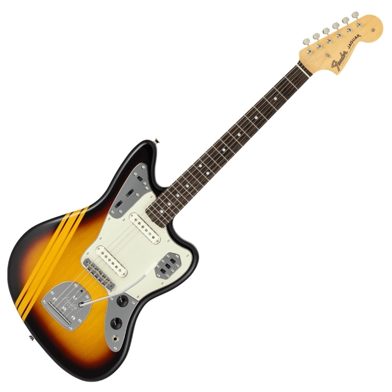 Fender Made in Japan Traditional 2025 Collection, 60s Jaguar®, Rosewood Fingerboard, Competition 3-Color Sunburst / Aged Natural