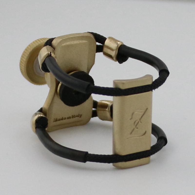 Zac Ligature ZL1116X Brass Metal Legatura X-Grip per Sax Alto Bocchini Ebanite Misura Media