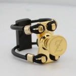 Zac Ligature ZL3216NX New Wood Legatura X-Grip per Sax Alto Bocchini Ebanite Misura Media