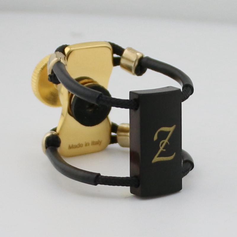 Zac Ligature ZL3216NX New Wood Legatura X-Grip per Sax Alto Bocchini Ebanite Misura Media