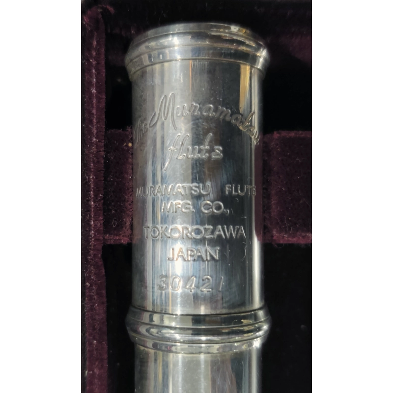 usato Muramatsu Flauto Traverso d'Argento Massiccio Fori Chiusi