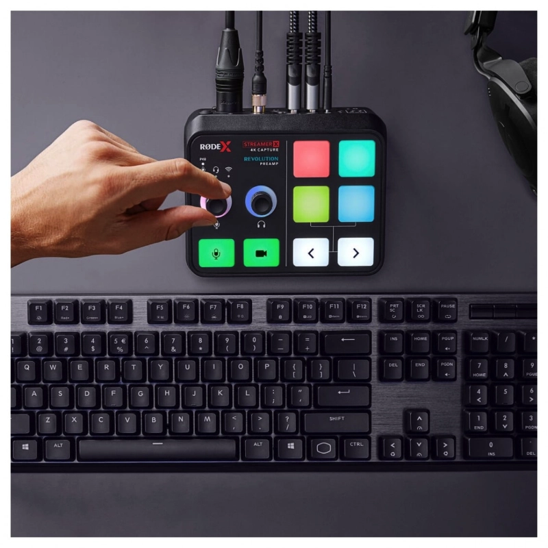 Rode Streamer X Scheda di Acquisizione Video e Interfaccia Audio con Superficie di Controllo