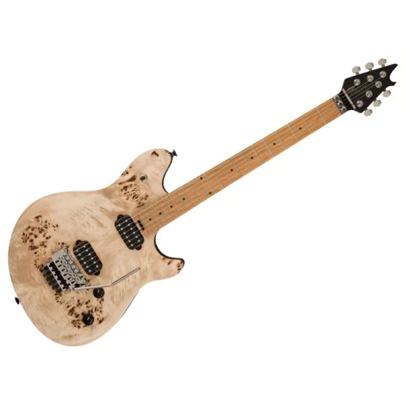 EVH Wolfgang® WG Standard Exotic Poplar Burl, Baked Maple Fingerboard, Natural