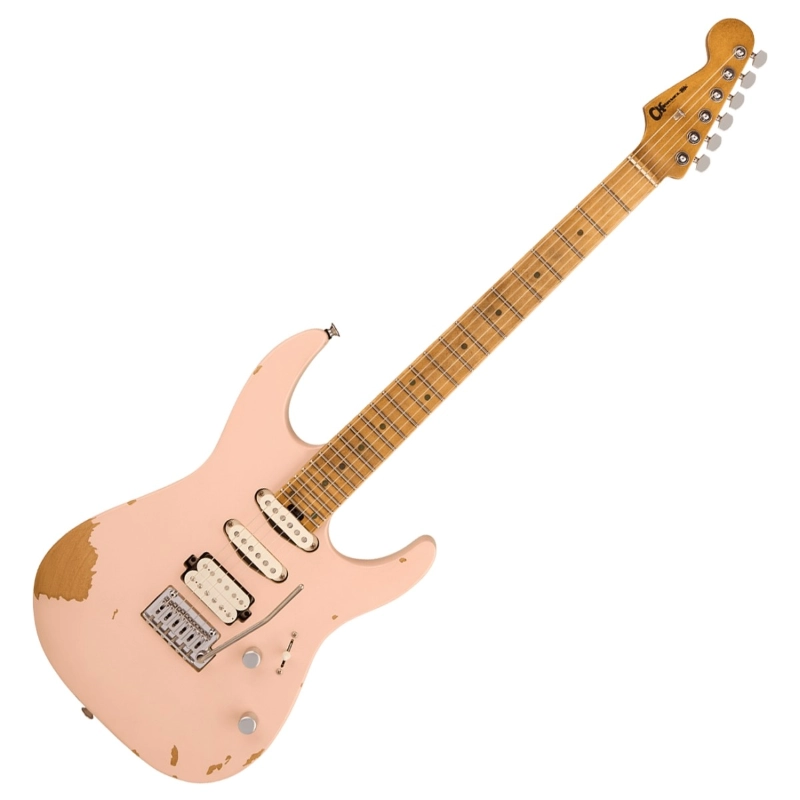 Charvel Pro-Mod Signature Rick Graham DK24 2PT CM, Worn Shell Pink