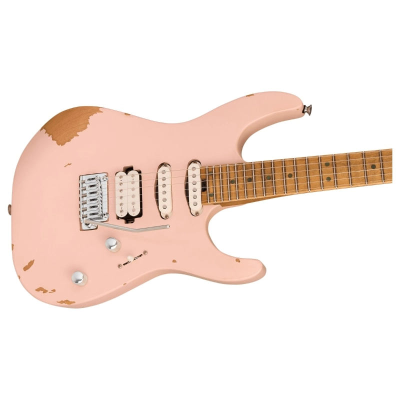 Charvel Pro-Mod Signature Rick Graham DK24 2PT CM, Worn Shell Pink