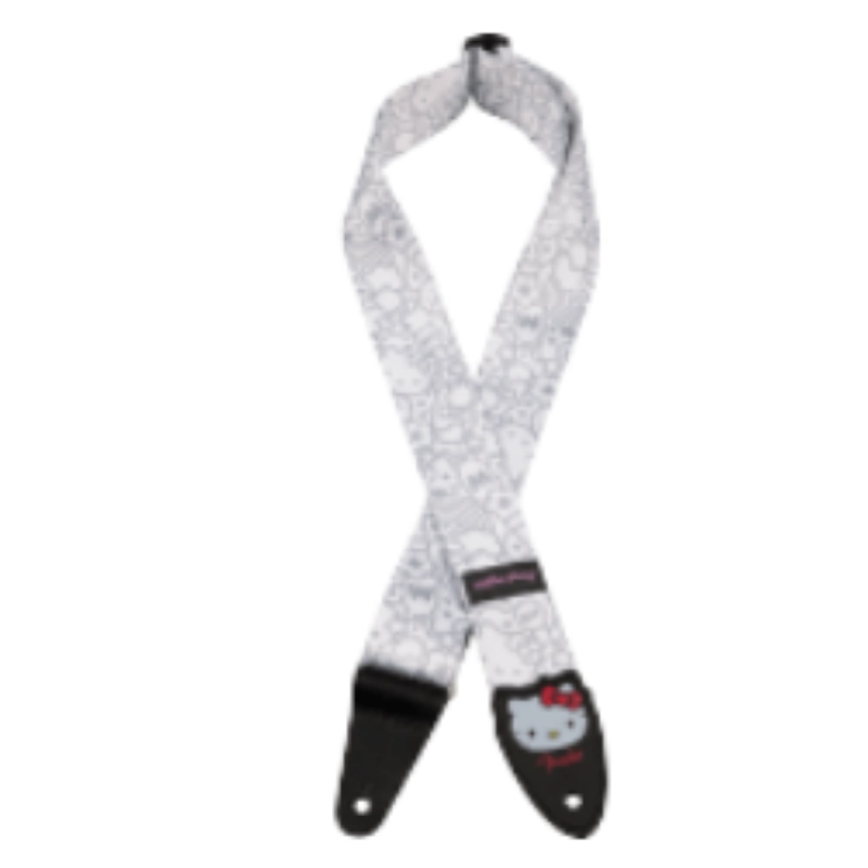 Fender® x Hello Kitty® White Poly Strap, 2"