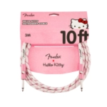 Fender® x Hello Kitty® White/Pink Woven Cable, 10'