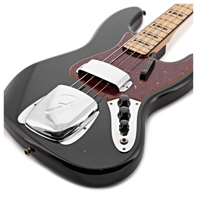 Fender Custom Shop '68 J Bass® Journeyman Relic®, Maple Fingerboard, Aged Black 9235001595