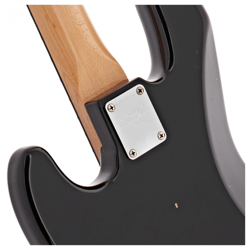 Fender Custom Shop '68 J Bass® Journeyman Relic®, Maple Fingerboard, Aged Black 9235001595