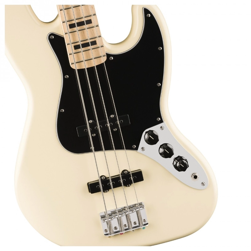 Fender Squier Affinity Series™ Active Jazz Bass®, Maple Fingerboard,Olympic White 0378703505